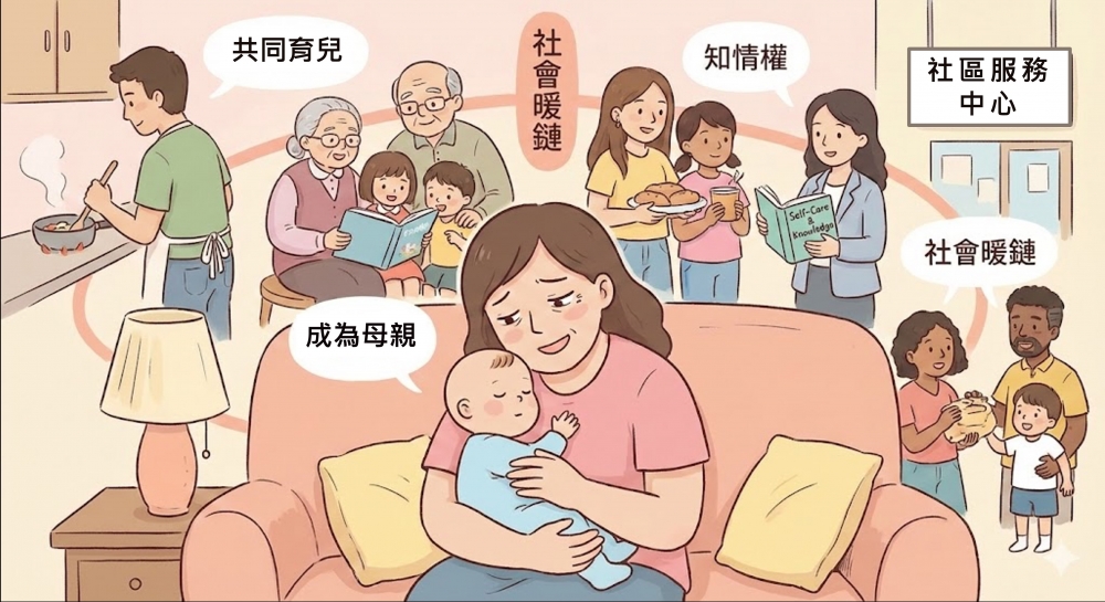 女科技人電子報第217期家庭_關愛自己的母職實踐：從「成為母親期」到育兒支持暖鏈